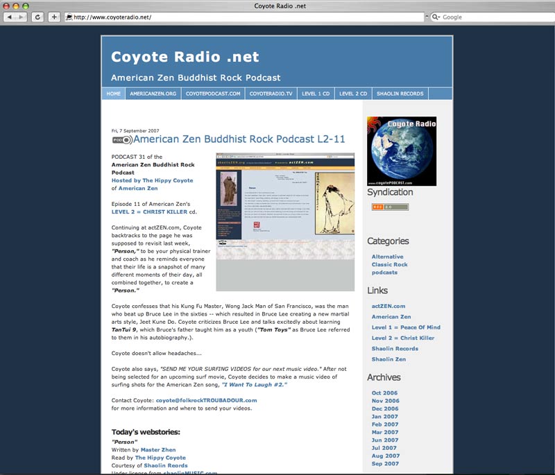 American Zen Buddhist Rock Podcast